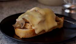 crispychickensimplicity copy Chicken Marsala Sandwich, with melting mozzarella