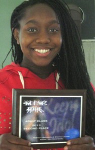 Prescott takes home a 2nd Place plaque and $750 that she will put toward a school trip to Costa Rica.