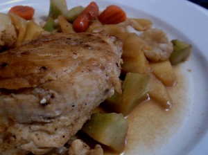 Chicken and vegetables