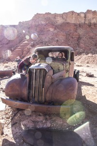Photo © Lew Watters: abandoned truck in Paria Canyon, AZ