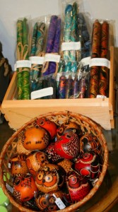 Marbelized candles