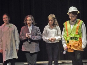 From left, Brigid Karl, Brianna Luman, Dierdra Moore and Emily Duplin in 'Help Wanted.' Photos by Josh Bodin.