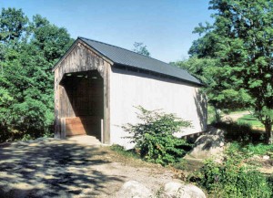 Kidder Hill Road Covered Bridge. Photo by Joe Nelson, 1997. Vermont Covered Bridge Society.