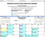 Rock Library offers Windham County Parent Resource Calendar