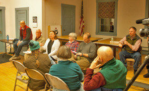 Londonderry's policing committee takes questions from the audience. Photos by Shawn Cunningham. Click any photo to launch gallery.