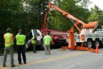 Truck closes Route 11 in midday accident