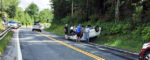 Good Samaritans aid driver of overturned car