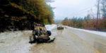 Spring snow turns roads treacherous