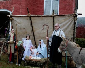 In 2012, the Geisler family took part in the live nativity scene at the First Baptist Church.