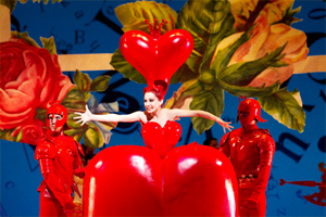 The Queen of Hearts in Christopher Wheeldon's Alice's Adventures in Wonderland, showing in Manchester on Sunday.