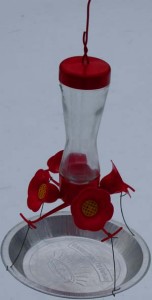 feeder with pie plate