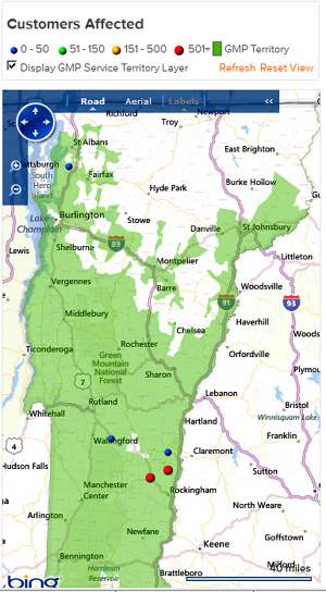 amicalola emc power outage map