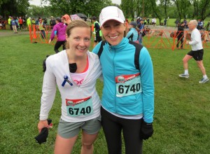 Daughter-in-law Jenny Bittner, left, with her mother-in-law Mary will run the half marathon in honor of Sam Brigham.