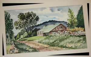 Potato Hill painted by Jean Winston in 1959.