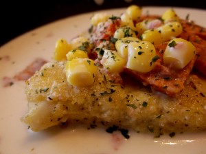 Haddock is a firm white fish that stands up to spicy chorizo and corn sauce.