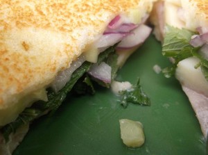 Smokey apple grilled cheese sandwiches