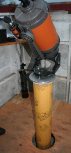 Ron Jackson bought a 1978 telescope in the 1990s and now has a place to house it on his property in Gassetts.