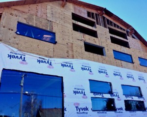 The reconstruction of Jack's Diner on Main Street in Chester in early November. Photo by Gary Band