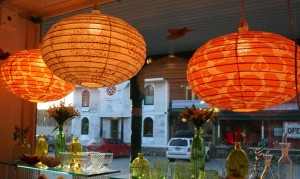 Chinese lanterns at The Garden Gift Shop in Londonderry.