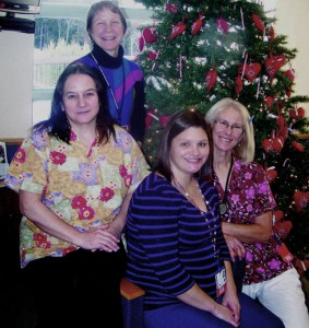 From left, the Springfield oncology staff: Desiree Wyatt, Sandy Peplau, Lindsey Pollard and Sue Tomberg. Photo provided.