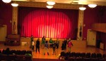 Getting into the act: Area students learn from a Weston star