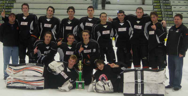 The Keene Cobra hockey team. Epler is in the back row.