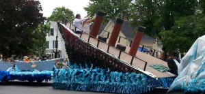 A float from last year's Alumni Day Parade.