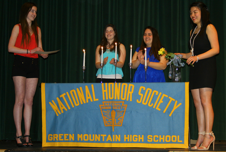 From left, Hannah Potter, Marjorie DesLauriers, Emily Tornquist and Leah Cunningham.