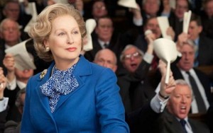 "The Iron Lady" of Meryl Streep as Margaret Thatcher in the House of Commons.