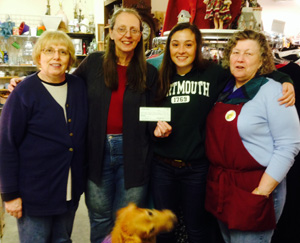 From left, CAFC President Gail Gibbons, Thrift Shop manager Sherry Willumitis, Katie Bourque and Vice President Dee Robinson. Photo provided.