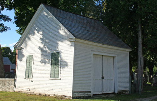 The hearse house in Chester may be the oldest in the state. Photos by Shawn Cunningham.
