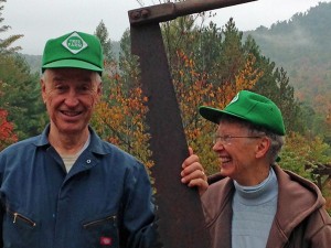 From left, Jim and Ellie Gustafson on their Tree Farm property. Photo provided.