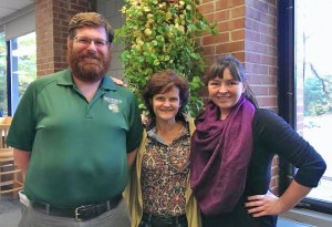 From left, Jason Rickles, Janet VanAlstyne and Keighan Chapman.
