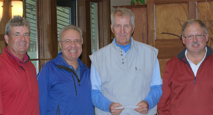 Winning team members Tim Reynolds, Rick Marasa, Fred Koledo and Rich Lane.