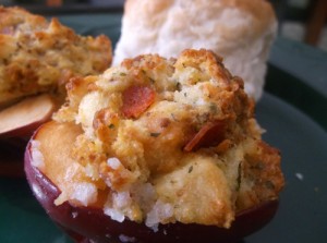 Single apple cobblers