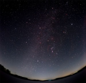 Winter night sky photograph courtesy NASA.