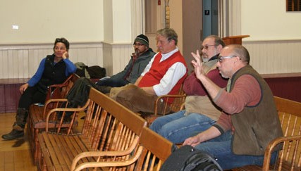Business owners address the Planning Commission over sign regulations. Photos by Cynthia Prairie