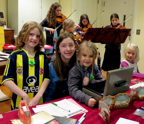 The children of First Universalist Parish are offering Heifer International shares for sale.
