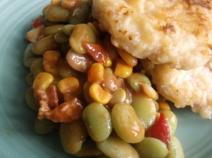 Updated pork and beans with limas.