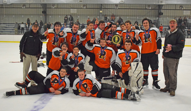 A winning team. The PVA Midgets. Back row, from left: Head coach Ken Muse, Kyle Weeks, Reid Coursen, Luke Plumley, Austin Stack, Joe Epler, Evan St. Pierre, Jed Plumley, Clayton Groenewold and Austin Stack. Middle row from left: Alex Groeneowld, Ian Wallace, Jeremy Fleming and Jake Muse. And front row, from left: Keenan Lowe and Timothy Berry. Photos provided.