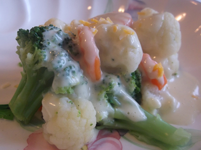 Curried veggie au gratin