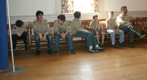 Members of Boy Scout Troop 206 come for a lesson in democracy.