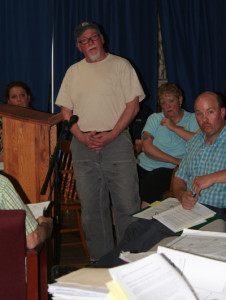 Chester resident Joe Brent confirms that the insurance flood maps used are pre-Irene.
