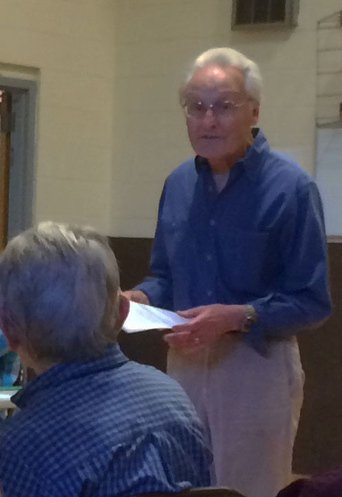 Reto Pieth addresses the Grafton Select Board about speeding on Route 121 East. Photos by Gloria Dufield.