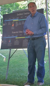 Don Hammond, regional director of engineering for Iberdrola Renewables, speaks about data gathered at the Stiles Brook site.