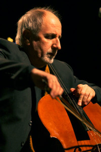 Eugene Friesen performs in his first solo concert at the Stone Church
