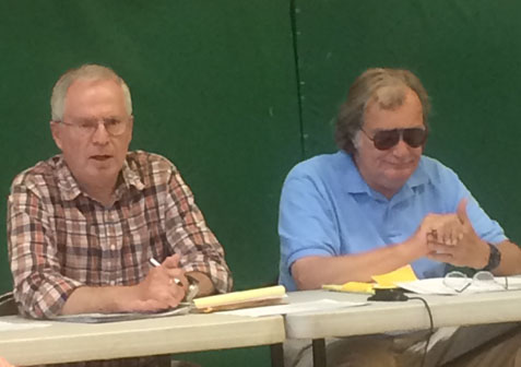 Select Board members Ron Pilette, left, and Sam Battaglino. Photos by Gloria Dufield