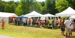Artists, craftspeople and farmers sell their wares during Andover Day on Saturday. All photos by The Chester Telegraph.