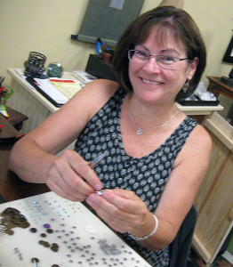Cindy Moses' jewelry is featured this month at River Artisans in Saxtons River