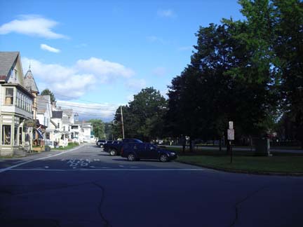 The Green to the left of Common Street. Telegraph Publishing Photo 2010.